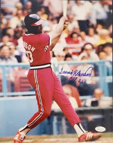Frank Robinson Signed 1975 Cleveland Indians Jersey HOF 1982 JSA COA