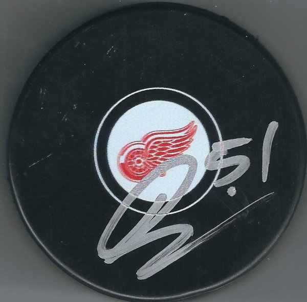Frans Nielsen Autographed Signed Detroit Red Wings Puck - Autographs
