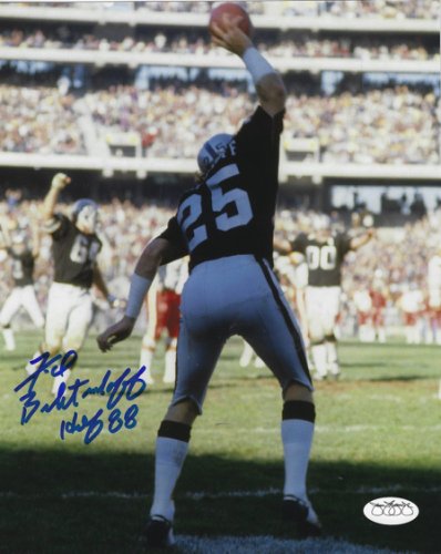 Fred Biletnikoff Autographed Signed 8X10 Oakland Raiders Photo JSA - Autographs 