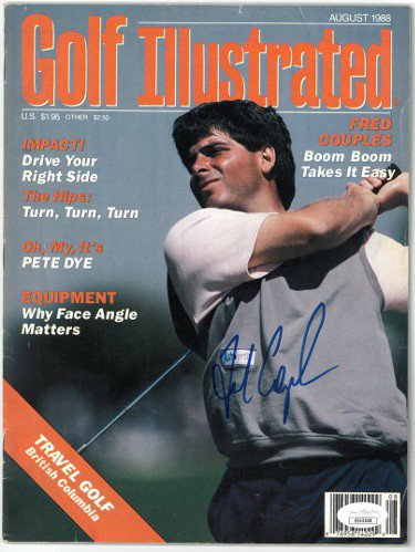 Fred Couples Autographed Signed Golf Illustrated Full Magazine August 1988 minor cover wear- JSA #EE63348 (no label) 