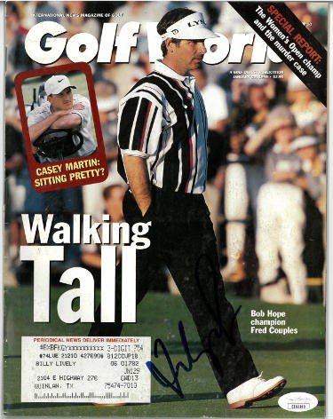 Fred Couples Autographed Signed Golf World Full Magazine January 23, 1998- JSA #EE63340 