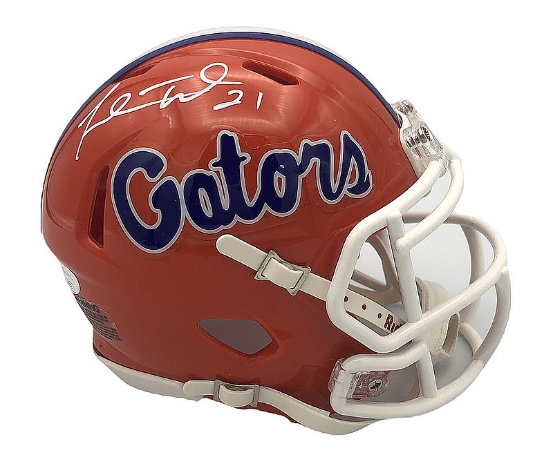 Fred Taylor Autographed Signed Florida Gators Riddell Speed Mini Helmet - JSA 