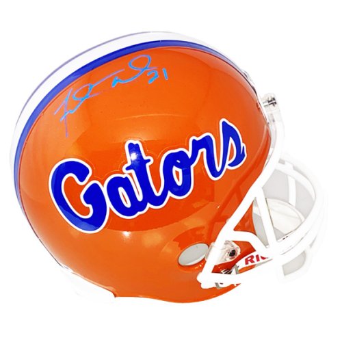 Fred Taylor Florida Gators Autographed Signed Full Size Riddell Rep Orange Helmet - PSA/DNA 