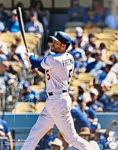 Freddie Freeman Autographed Signed 16X20 Photo Los Angeles Dodgers Beckett Beckett Witness #212098 