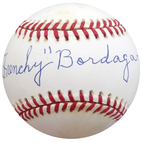Frenchy Bordagary Autographed Official Nl Baseball Brooklyn Dodgers Beckett Beckett