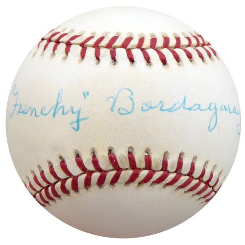 Frenchy Bordagary Autographed Official Nl Baseball Brooklyn Dodgers Beckett Beckett