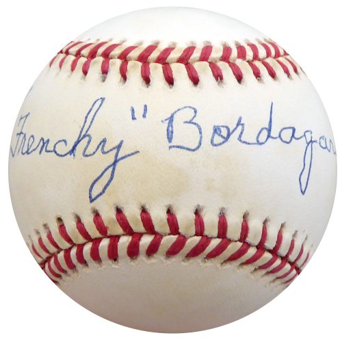Frenchy Bordagary Autographed Official Nl Baseball Brooklyn Dodgers Beckett Beckett