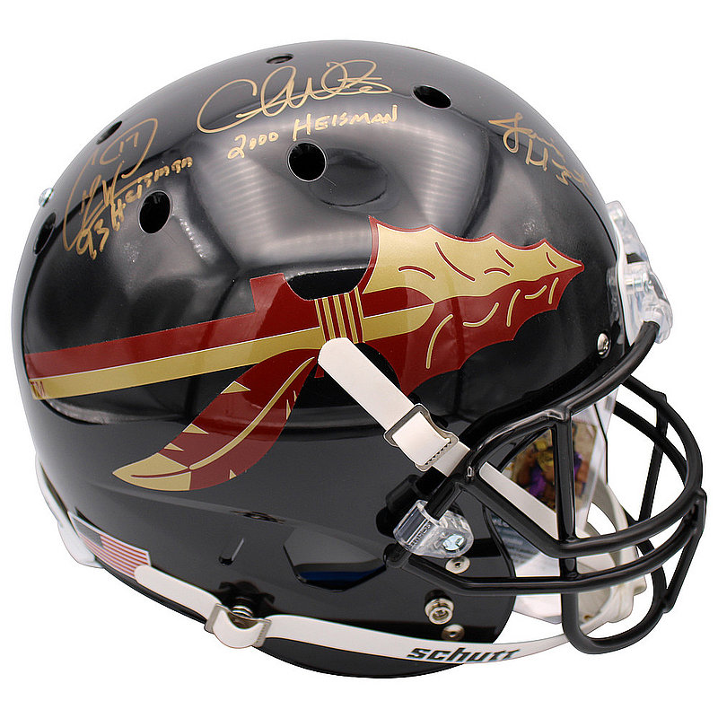 FSU 3 H/T Jameis Winston,Weinke, & Charlie Ward Autographed Signed Schutt Rep F/S Helmet-JSA 