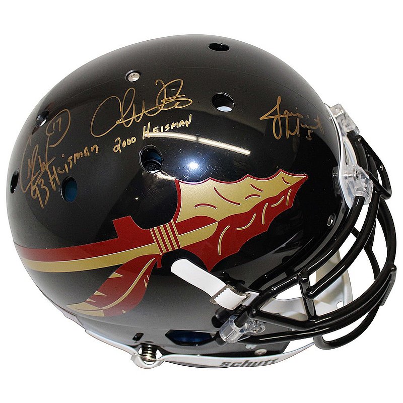 FSU 3 HT Jameis Winston,Chris Weinke,& Charlie Ward Autographed Signed Schutt F/S Helmet-JSA 