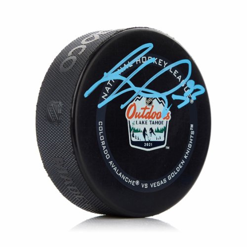 Gabriel Landeskog Lake Tahoe Outdoor Autographed Signed Official Game Puck