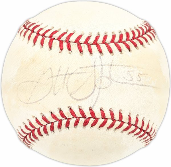Garrett Stephenson Autographed Signed Official 1992 World Series Logo MLB Baseball Philadelphia Phillies #227446 