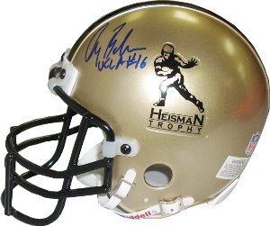 Gary Beban signed Heisman Authentic Gold Mini Helmet UCLA- JSA Hologram #CC09401