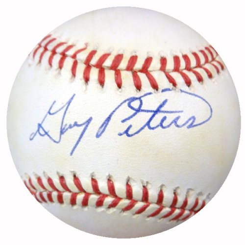 Gary Peters Autographed Official Al Baseball Boston Red Sox PSA/DNA
