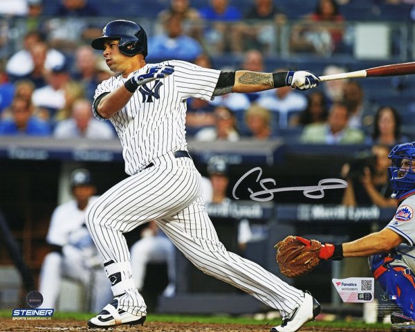 Gary Sanchez Signed New York Yankees Hitting 8x10 Photo - (Fanatics)
