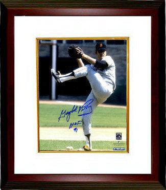 Gaylord Perry Autographed Signed San Francisco Giants 8x10 Photo Custom Framing w/ HOF 91 Insc- Steiner Hologram 