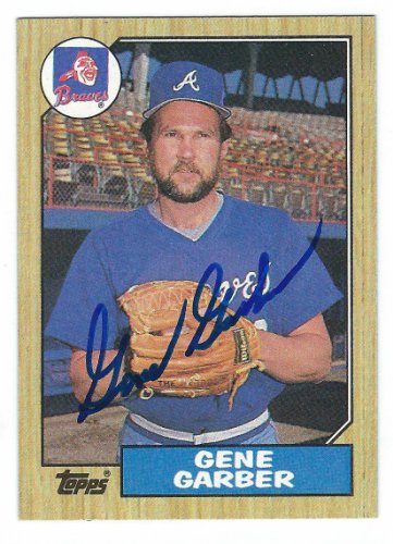 Gene Garber Autographed Signed 1987 Topps Card - Autographs