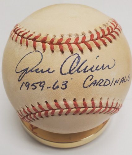 Gene Oliver Signed Louisville Slugger Mini Baseball Bat Chicago