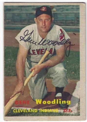 Gene Woodling Autographed Signed Cleveland Indians 1957 Topps Card - Autographs