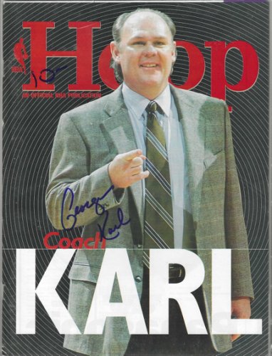 George Karl Autographed Signed Milwaukee Bucks Hoop Magazine 2002 - Autographs