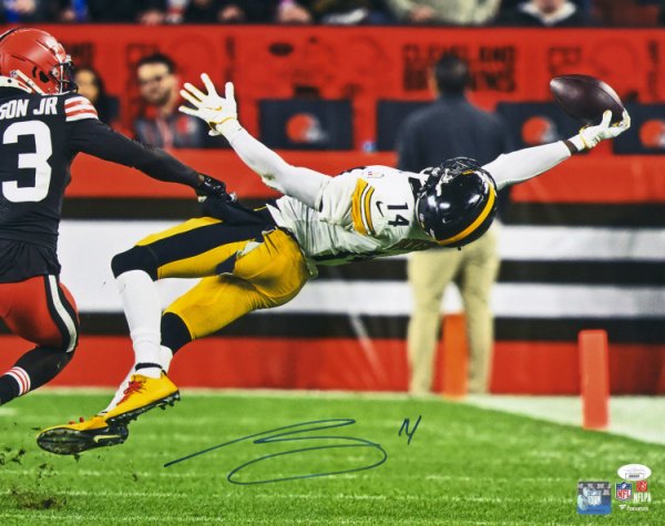 George Pickens Autographed 16X20 Photo Pittsburgh Steelers JSA