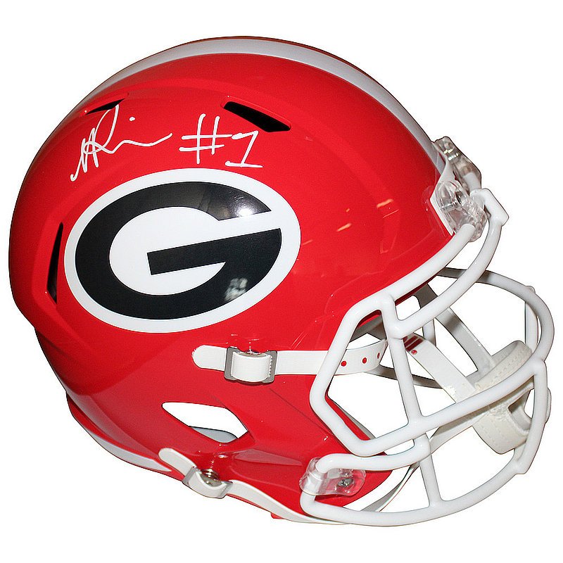 George Pickens Autographed Signed Georgia Bulldogs Riddell Speed Rep F/S Helmet - Certified 