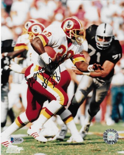 George Rogers Autographed Washington 8X10 Photo Beckett Witnessed