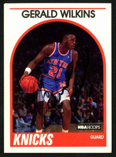 Gerald Wilkins Autographed Signed 1989-90 Hoops Card #63 New York Knicks #149767 