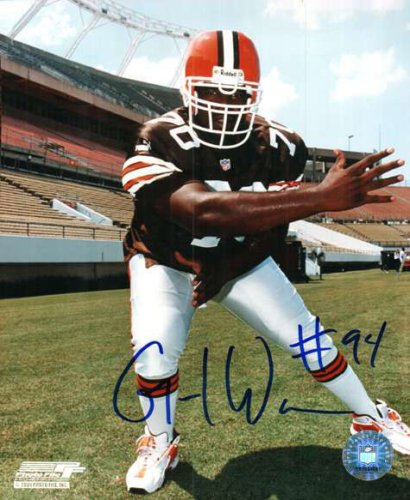 Gerard Warren Autographed Signed Photo Cleveland Browns - Autographs