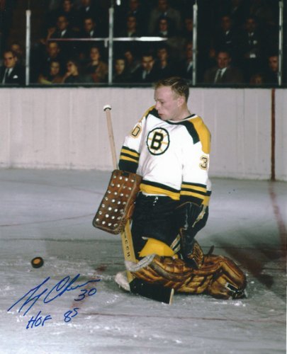 Gerry Cheevers Autographed Signed 8X10 Boston Bruins Photo - Autographs 