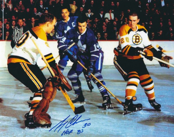 Gerry Cheevers Autographed Signed 8X10 Boston Bruins Photo - Autographs 