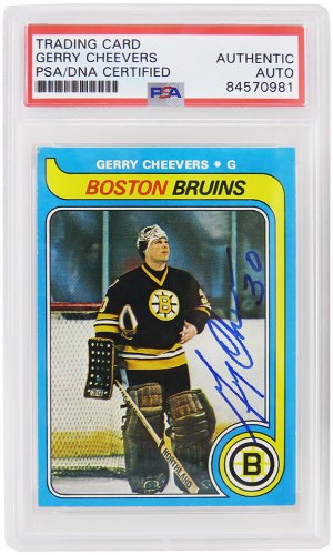 Gerry Cheevers Boston Bruins Fanatics Authentic Autographed Mini Goalie Mask  with HOF 85 Inscription