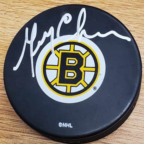 Gerry Cheevers Autographed Signed Boston Bruins Hockey Puck - Autographs 