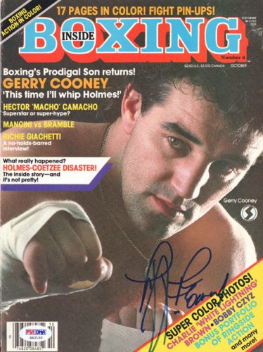 Gerry Cooney Autographed Inside Boxing Magazine Cover PSA/DNA
