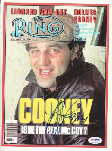 Gerry Cooney Autographed The Ring Magazine Cover PSA/DNA