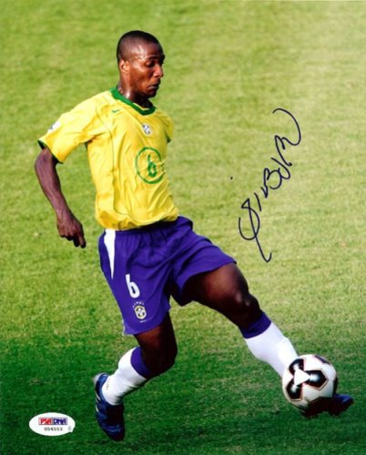 Gilberto Silva Autographed Signed 8X10 Photo Brazil PSA/DNA 