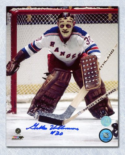 Gilles Villemure Autographed Signed New York Rangers 8x10 Photo