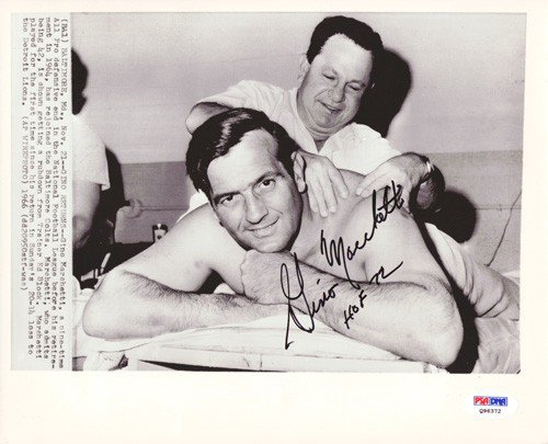 Gino Marchetti Autographed Signed 8X10 Photo Baltimore Colts PSA/DNA 