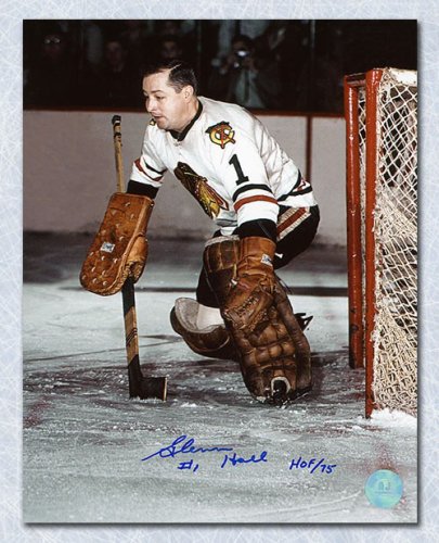 Glenn Hall Autographed Signed Chicago Blackhawks Historic Goalie 8x10 Photo
