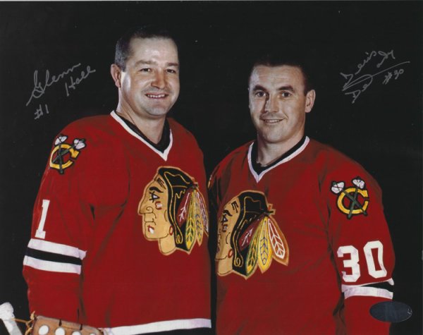 Glenn Hall Autographed Signed & Denis Dejordy 8X10 Chicago Blackhawks Photo - Autographs