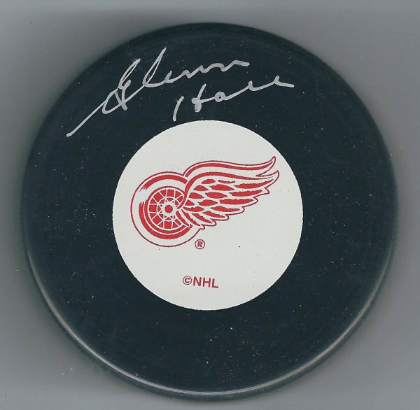 Glenn Hall Autographed Signed Detroit Red Wings Puck - Autographs