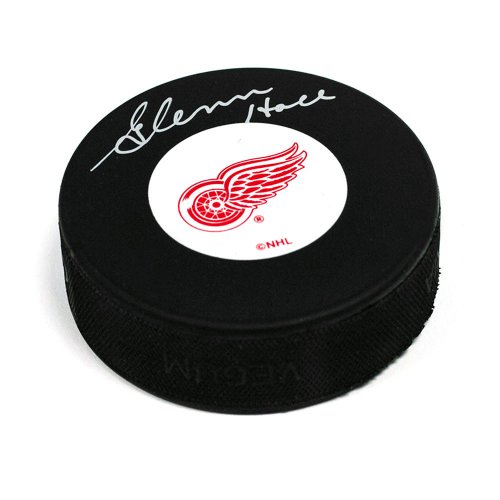 Glenn Hall Detroit Red Wings Autographed Signed Hockey Puck