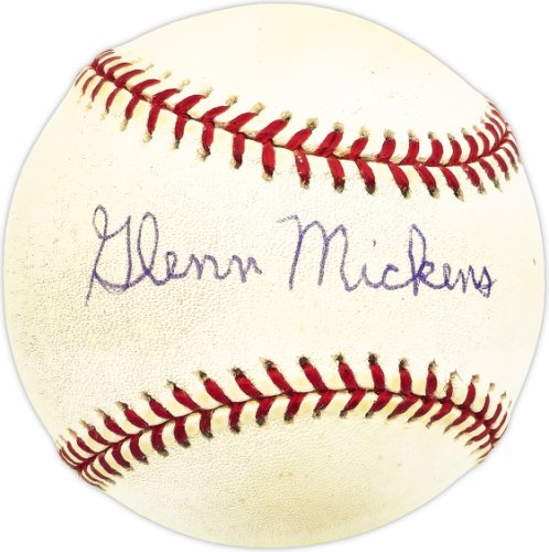 Glenn Mickens Autographed Signed Official Nl Baseball Brooklyn Dodgers Beckett Beckett Qr #Bm25977 