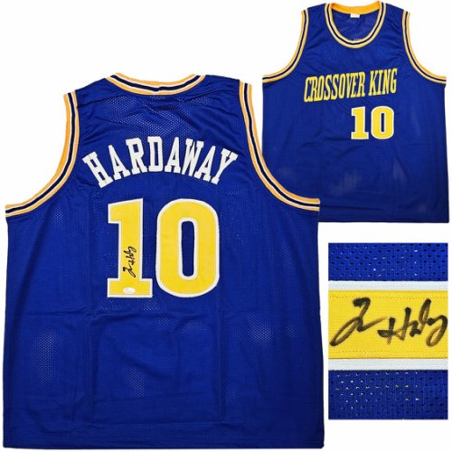 Golden State Warriors Tim Hardaway Autographed Blue Jersey JSA