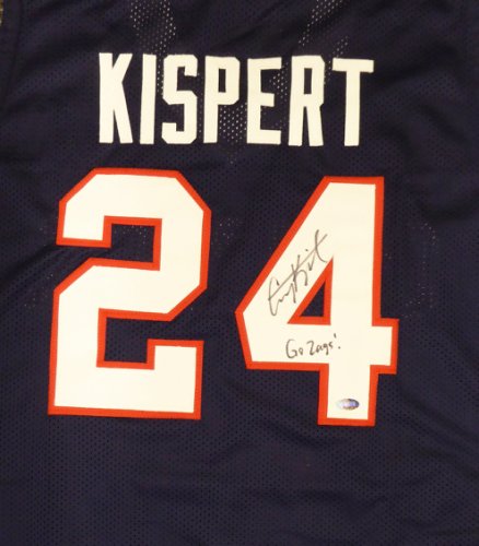 Gonzaga Bulldogs Corey Kispert Autographed Signed Blue Jersey "Go Zags" Mcs Holo #194891 