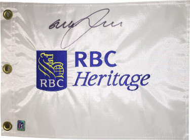 Graeme McDowell Autographed Signed RBC Heritage White PGA Tour Embroidered Flag- JSA Hologram #CC09314 