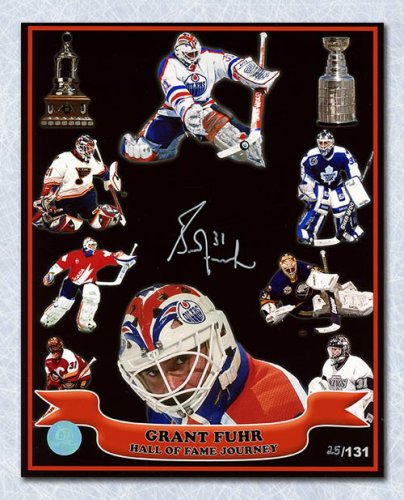 Grant Fuhr Autographed Signed Hockey Hall Of Fame Journey 8x10 Photo