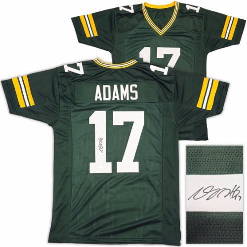 Green Bay Packers Davante Adams Autographed Green Jersey Beckett Beckett Witness #230103
