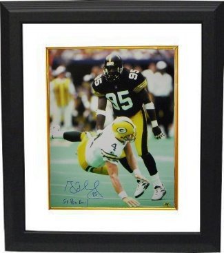 Greg Lloyd Autographed Signed Pittsburgh Steelers 16X20 Photo 5 x Pro Bowl Custom Framing 