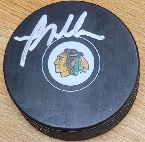 Greg Millen Autographed Signed Chicago Blackhawks Hockey Puck - Autographs