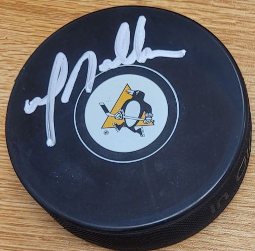 Greg Millen Autographed Signed Pittsburgh Penguins Hockey Puck - Autographs